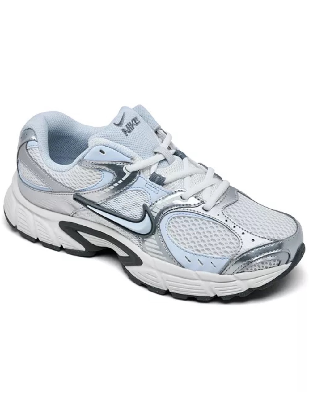 Nike Women’s White and Light Blue Athletic Running Sneakers